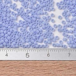 MIYUKIデリカビーズ  シリンダー  日本製シードビーズ  11/0  （db1587)マット不透明opaqueブルー  1.3x1.6mm  穴：0.8mm  約2000PCS /ボトル  10 G /ボトル&nbsp;SEED-JP0008-DB1587