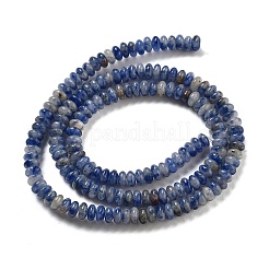 天然ブルースポットジャスパービーズ連売り  ロンデル  4~4.5x2~2.5mm  穴：1mm  約157~162個/連  15.16~15.55''（38.5~39.5センチメートル）&nbsp;G-K343-C18-01