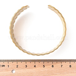 304 Stainless Steel Open Cuff Bangles for Women&nbsp;BJEW-Z086-02G