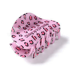 Leopard Print Pattern PVC Claw Hair Clips&nbsp;LS-PHAR-M013-02H