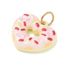 Valentine's Day 304 Stainless Steel Enamel Pendants&nbsp;SA-CBA08A6-07B-G