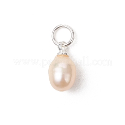 Natural Cultured Freshwater Pearl Pendants&nbsp;PALLOY-JF05172-02