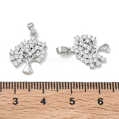 SHEGRACE Brass Clear Cubic Zirconia Pendants&nbsp;XGRQ3K587-559P