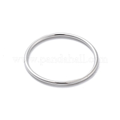 女性用スターリングシルバープレーンバンドリング925個  銀  1mm  usサイズ7 1/4(17.5mm)&nbsp;RJEW-S006-03S