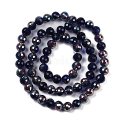 Transparent Electroplate Glass Beads Strands&nbsp;EGLA-N002-31-H05