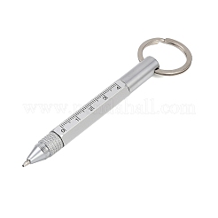 Aluminum Practical 6-in-1 Keychain Pen&nbsp;AJEW-R004-01P-03