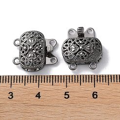 Brass Box Clasps&nbsp;KK-F867-38B