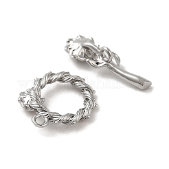 真鍮製マンテル  花  カドミウムフリー＆ニッケルフリー＆鉛フリー  プラチナメッキ  リング：17.5x16.5x4mm  穴：1.6ミリメートル;バー：22x8x8ミリメートル  穴：1.8mm&nbsp;KK-M270-20P