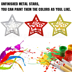 10Pcs Iron Star Ornaments&nbsp;AJEW-GF0012-09