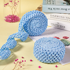 2 Rolls 2 Sizes Polyester Elastic Ribbon&nbsp;EW-TA0001-02J