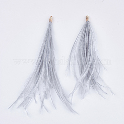 Ostrich Feather Tassel Big Pendant Decorations&nbsp;FIND-S302-08G