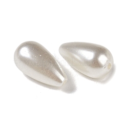 ABSプラスチック模造貝パールビーズ  ティアドロップ  貝殻色  22x12x12mm  穴：1.5mm&nbsp;X-KY-S171-18H