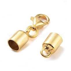 925スターリングシルバーカニカン  コードエンドとスタンプ925個付き  18KGP本金メッキ  25mm  内径：4mm&nbsp;STER-P055-03G-G
