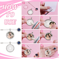DIY Wedding Lapel Pins Making Kits&nbsp;DIY-UN0007-85