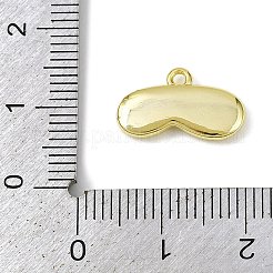 真鍮チャーム  カドミウムフリー＆ニッケルフリー＆鉛フリー  「おやすみなさい」の文字が入った形のチャームが付いたブラインダー  ゴールドカラー  9x15.5x2.5mm  穴：1.4mm&nbsp;LS-KK-L238-05G