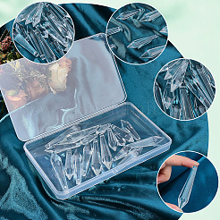 20Pcs 4 Styles Transparent Glass Pendants&nbsp;GLAA-SP0001-79