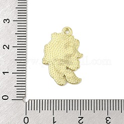 合金エナメルチャーム  ゴールドカラー  中国の十二支のチャーム  馬  22.5x15.5x1.4mm  穴：1.4mm&nbsp;ENAM-D301-01G-07