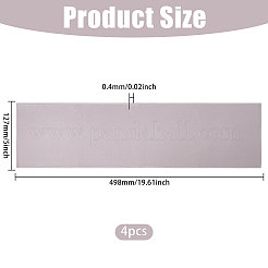 スエードの靴磨き布  長方形  濃いグレー  498x127x0.4mm&nbsp;AJEW-WH0481-251