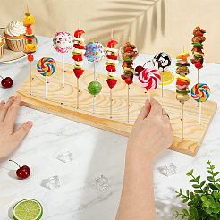 Pine Wood Dessert Display Pedestals&nbsp;ODIS-WH0095-022A