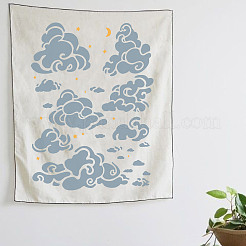 ペット プラスチック 中空アウト ドローイング ペインティング ステンシル テンプレート  長方形  雲  297x210mm&nbsp;DIY-WH0284-020