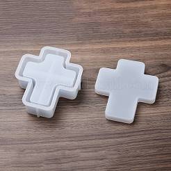 DIYキャンドル作り  レジン型  UVレジン用  エポキシ樹脂工芸品作り  ホワイト  クロス  112x102x30.5mm  内径：102.5mm&nbsp;SIMO-M045-10