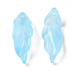 Transparent Spray Painted Glass Pendants&nbsp;GLAA-N035-017-F02