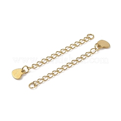 Ion Plating(IP) 304 Stainless Steel Curb Chain Extender&nbsp;STAS-A097-02A-G