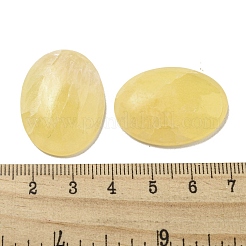 天然なイエロージェイドカボション  オーバル  30x21.5~22x5~8.5mm&nbsp;G-C115-01B-14