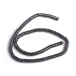 非磁性合成ヘマタイトビーズ連売り  多面カット  6x6x1.5mm  穴：0.8mm  約228個/連  15.86インチ（40.3cm）&nbsp;G-I273-31B