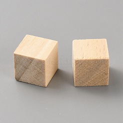 未完成の松の森のブロック  キューブ  パパイヤホイップ  15x15x15mm&nbsp;DJEW-WH20002-27B