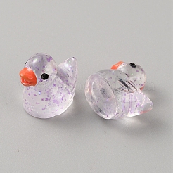 Mini Resin Sequins Duck Home Display Decorations&nbsp;RESI-SZC0004-06B