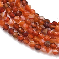 Natural Red Agate Beads Strands&nbsp;G-B168-A04-2mm