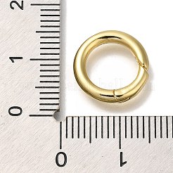 Rack Plating Brass Spring Gate Rings&nbsp;KK-I720-05G