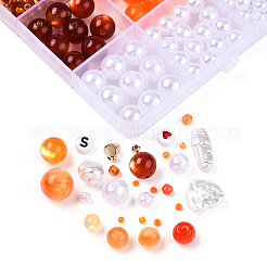 DIY 28 Style Resin & Acrylic & ABS Beads Jewelry Making Finding Kit&nbsp;DIY-NB0012-03F