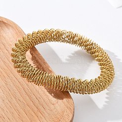 304 Stainless Steel Stretch Bangles for Women&nbsp;LS-BJEW-P315-02E-G