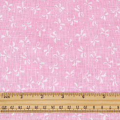 綿織物  服装アクセサリー  花柄  ピンク  1000x1600x0.1mm&nbsp;DIY-WH0308-839D