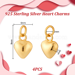 4Pcs 925 Sterling Silver Pendants&nbsp;STER-GA0001-29