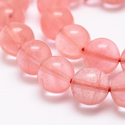 Cherry Quartz Glass Bead Strands&nbsp;G-P256-06-12mm