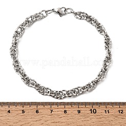 201 Stainless Steel Link Chain Bracelets for Men&nbsp;STAS-T077-12P
