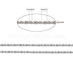 Tarnish Resistant 304 Stainless Steel Ball Chains&nbsp;CHS-A002D-1.5mm