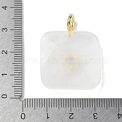 Natural Quartz Crystal Faceted Pendants&nbsp;G-C274-03-G09