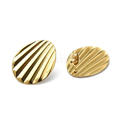 Ion Plating(IP) 201 Stainless Steel Stud Earrings&nbsp;EJEW-K270-17G