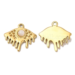 Ion Plating(IP) 316 Stainless Steel Melting Eye Pendant Rhinestone Settings&nbsp;STAS-K258-32G
