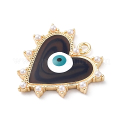 Brass Enamel Pendants&nbsp;KK-D360-02G