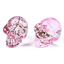 電気メッキk9ガラスディスプレイ装飾  ドローベンチ  スカル  ハロウィン用  ピンク  22x18x26mm&nbsp;GLAA-R220-01-B02