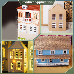 6Pcs 2 Styles Window Miniature Ornaments&nbsp;DIY-BC0017-01