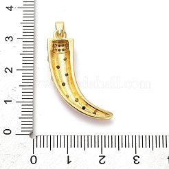 Brass Micro Pave Cubic Zirconia Pendants&nbsp;KK-M314-10G-01