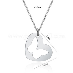 Non-Tarnish 304 Stainless Steel Pendant Necklaces&nbsp;FZ5872-2