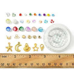 DIY Alloy & Polymer Clay & Glass Earring/Bracelets Jewelry Making Kits&nbsp;DIY-FS0007-29