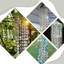 240Pcs Transparent K9 Glass Connector Charms&nbsp;GLAA-SP0001-92